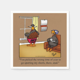 Funny Thanksgiving Party Napkins