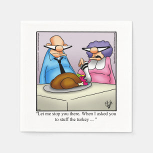 Funny Thanksgiving Party Napkins