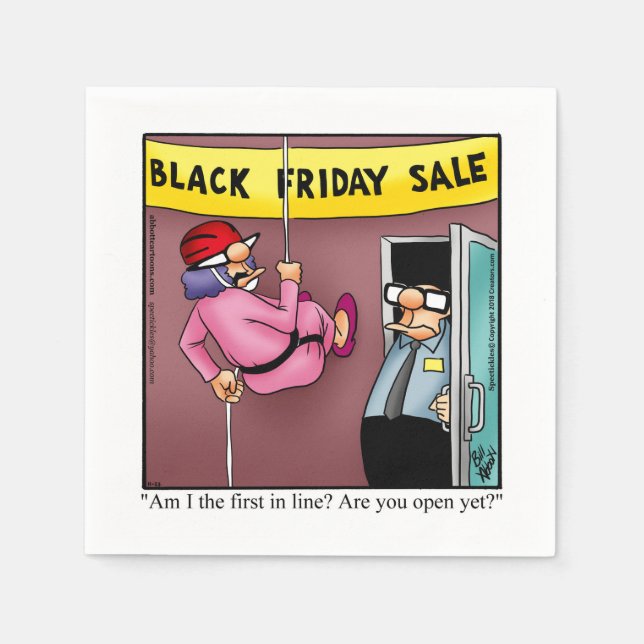 Funny Thanksgiving Party Napkins (Front)