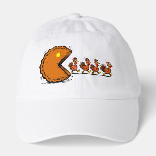 Funny Thanksgiving Pie Eating Turkey Retro Gaming Hat