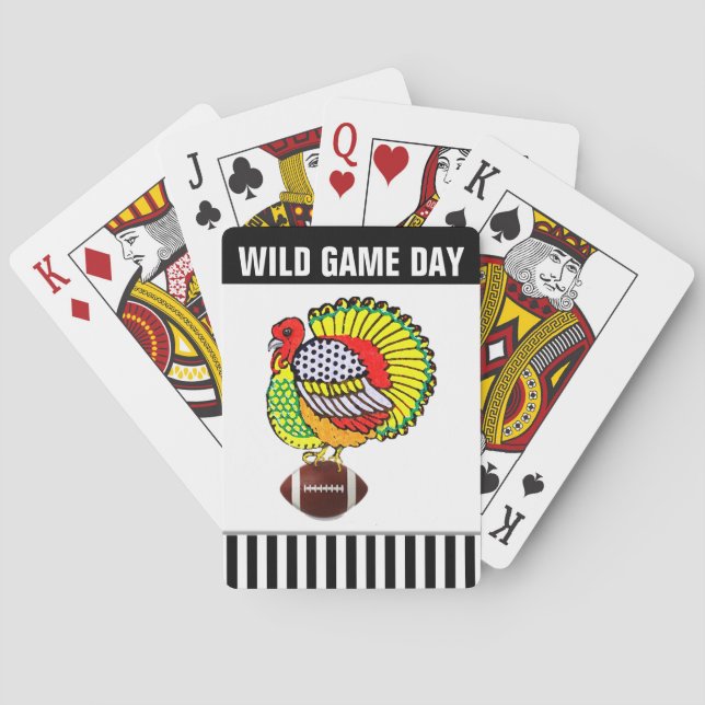 funny Thanksgiving Poker Cards (Back)