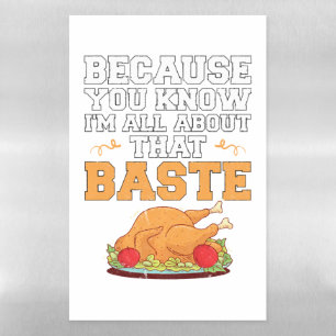Funny Thanksgiving Quote Turkey Day Pun Kitchen Magnetic Dry Erase Sheet