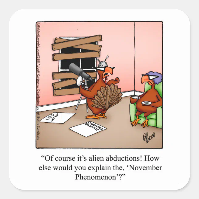 Funny Thanksgiving Stickers 