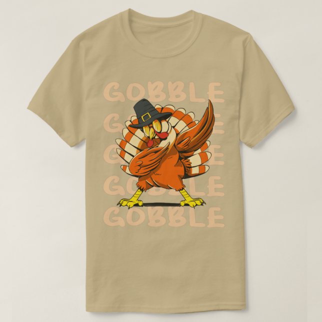 Funny ThanksGiving Turkey8 T-Shirt (Design Front)