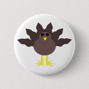 Funny Thanksgiving Turkey Button