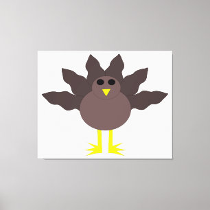 Funny Thanksgiving Turkey Canvas Print