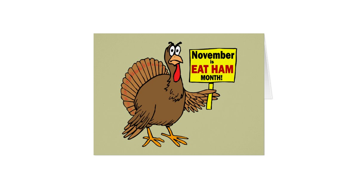 Funny Thanksgiving turkey Card | Zazzle.com