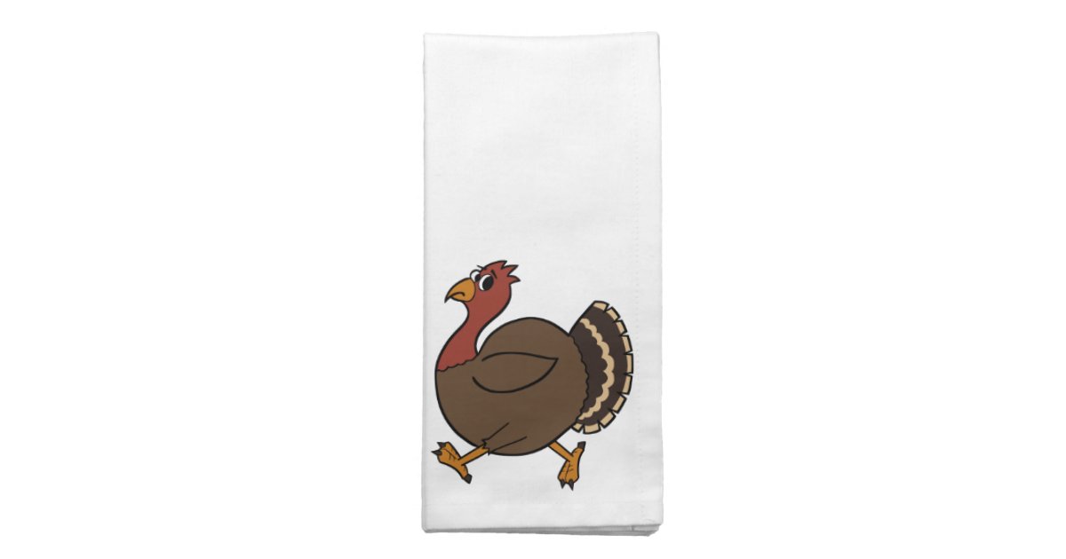 Funny Thanksgiving Turkey Cloth Napkins