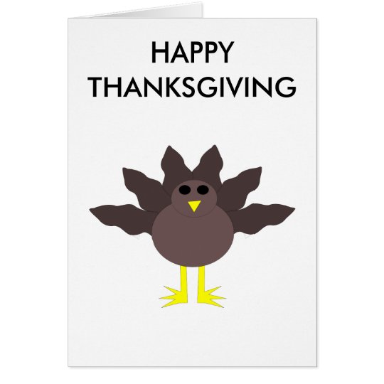 Funny Thanksgiving Turkey Customizable Card