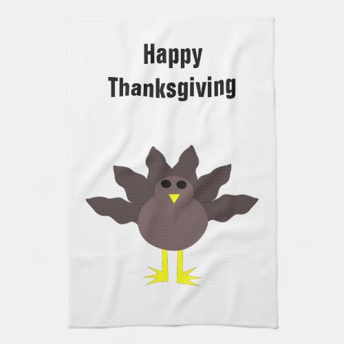 Funny Thanksgiving Turkey Customizable Kitchen Tow Towel