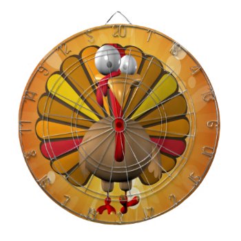 Funny Thanksgiving Turkey Dartboard by esoticastore at Zazzle