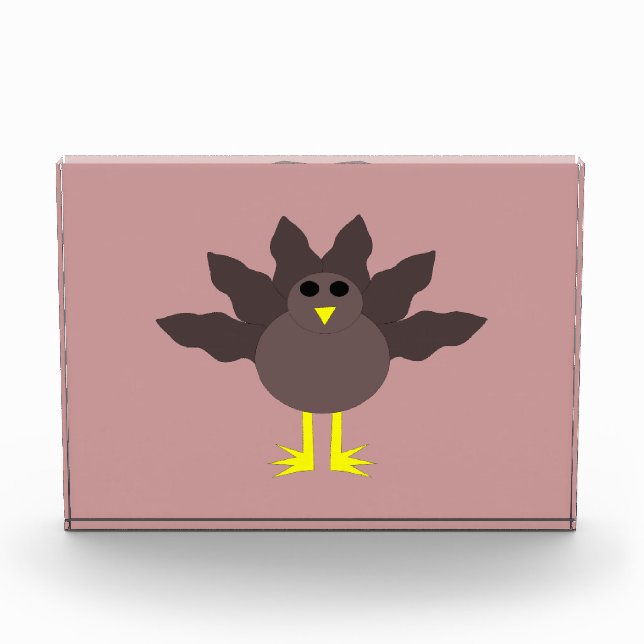 Funny Thanksgiving Turkey Decoration Award (Front)