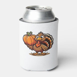Funny Thanksgiving Turkey Design Family Holiday M Can Cooler