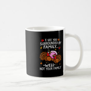 Funny Thanksgiving Turkey Family Joke Matching Men Coffee Mug