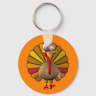 Funny Thanksgiving Turkey Keychain