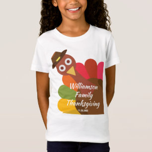 Funny Thanksgiving Turkey Matching Family Custom T-Shirt