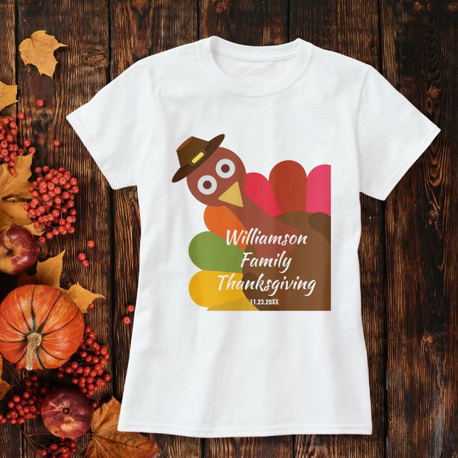 Funny Thanksgiving Turkey Matching Family Custom T-Shirt (Creator Uploaded)