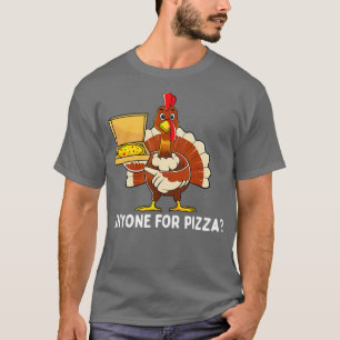 Funny Thanksgiving Turkey Pizza Men Kids Boys Gift T-Shirt