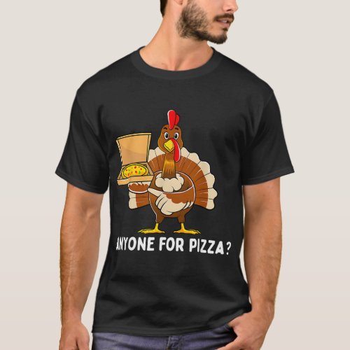 Funny Thanksgiving Turkey Pizza Men Kids Boys Gift T_Shirt