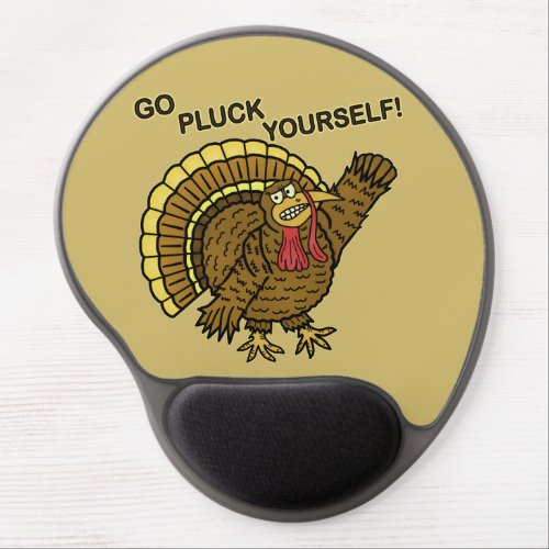 Funny Thanksgiving Turkey Pun Gel Mouse Pad