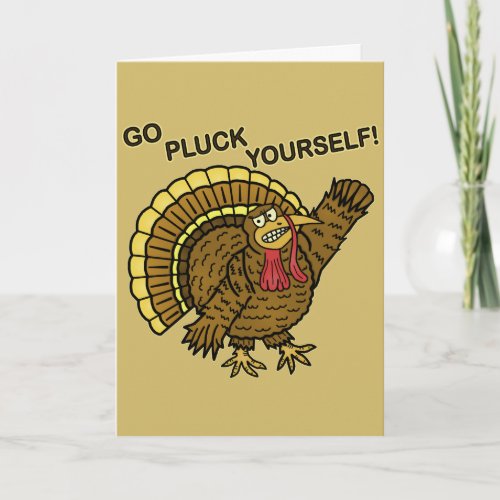 Funny Thanksgiving Turkey Pun Holiday Card