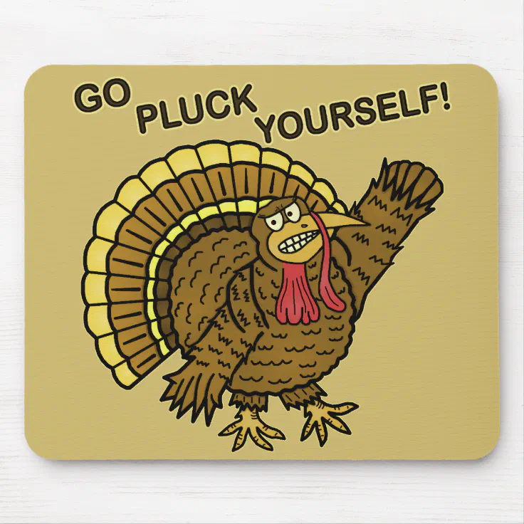 Funny Thanksgiving Turkey Pun Mouse Pad | Zazzle