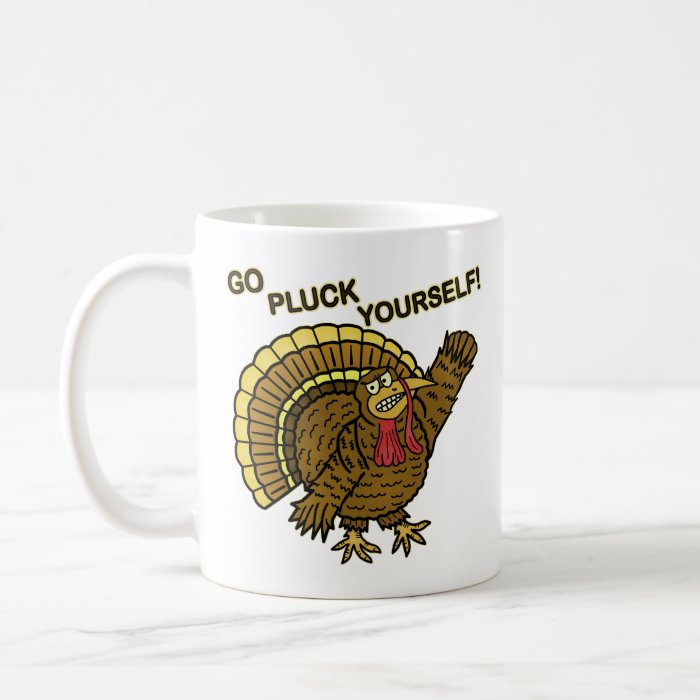 Funny Thanksgiving Turkey Pun Mugs