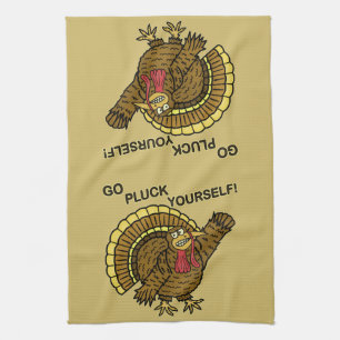 Funny Thanksgiving Turkey Pun Towel