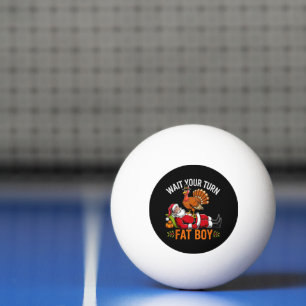 Funny Thanksgiving Turkey Santa Christmas Ping Pong Ball