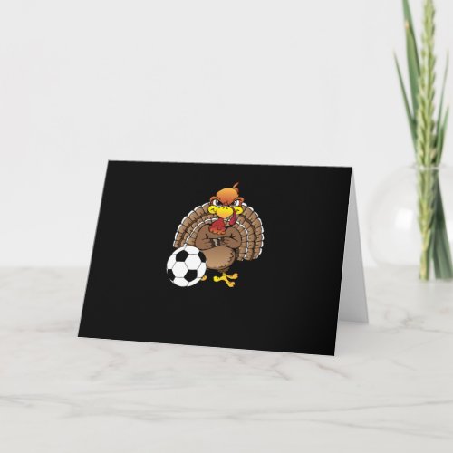 Funny Thanksgiving Turkey Soccer Soccer Gift Card