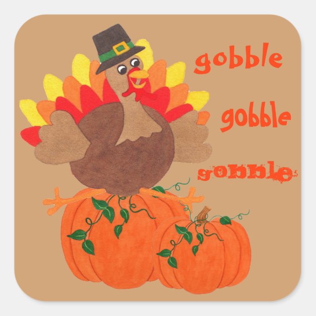 Funny Thanksgiving Turkey - Sticker
