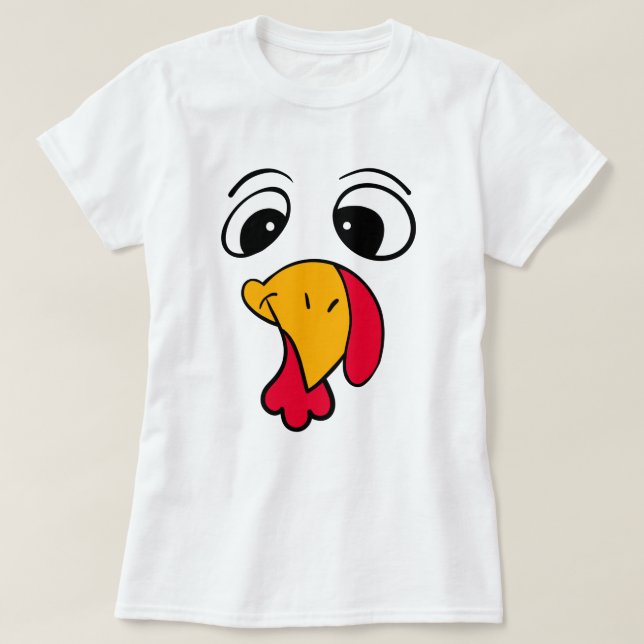 Funny Thanksgiving Turkey T-Shirt (Design Front)