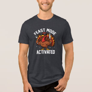 Funny Thanksgiving Turkey T-Shirt Tri-Blend Shirt