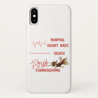 Funny Thanksgiving turkey text. iPhone X Case