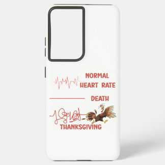Funny Thanksgiving turkey text. Samsung Galaxy S21+ Case