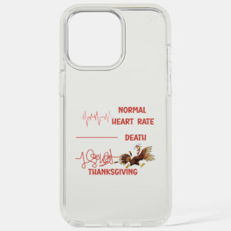 Funny Thanksgiving turkey text. iPhone 15 Pro Max Case