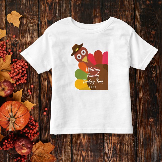 Funny Thanksgiving Turkey Trot Matching Family Toddler T-shirt (Creator Uploaded)