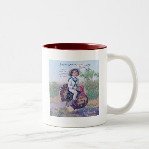 Funny Thanksgiving Turkey Two_Tone Coffee Mug