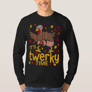 Funny Thanksgiving Twerky Turkey Butt I Heart Grav T-Shirt