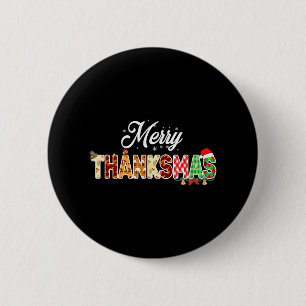 Funny Thanksmas 2022 Merry Thanksmas Thanksgiving Button