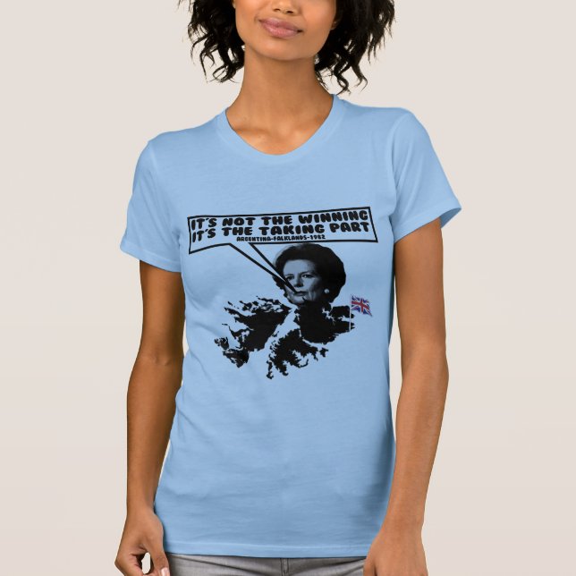 Funny Thatcher Falklands T-Shirt (Front)