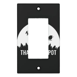 Funny That's My Spot Xmas Session Santa on Sleigh  Light Switch Cover