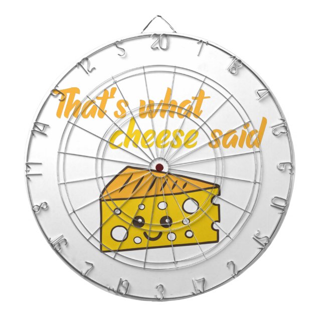 Funny That's What Cheese Said Dart Board (Front)