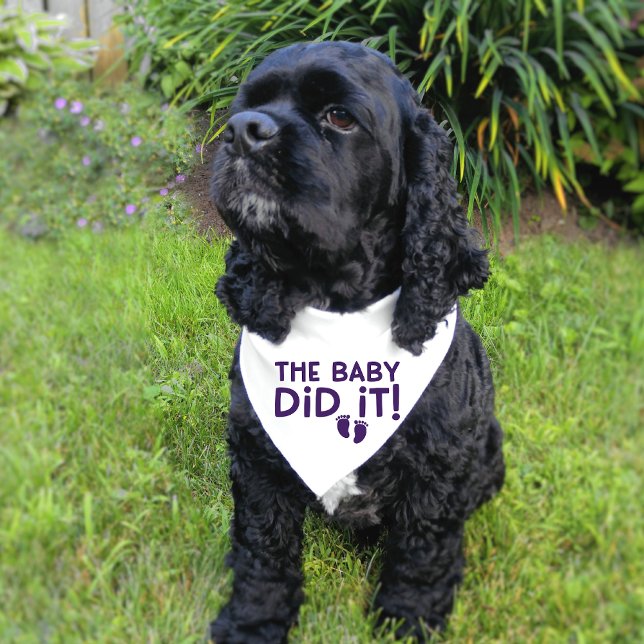 Funny The Baby Did It Dog Bandana (Creator Uploaded)