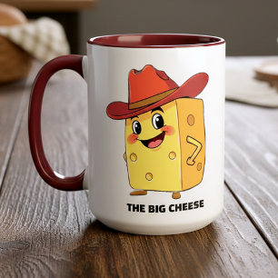 Funny The Big Cheese 10-Gallon Cowboy Hat Boss Mug