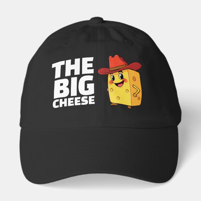 Funny The Big Cheese with 10-Gallon Cowboy Hat (Front)
