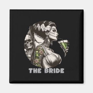 Funny The Bride The Monster Frankenstein Spooky Ha Magnet