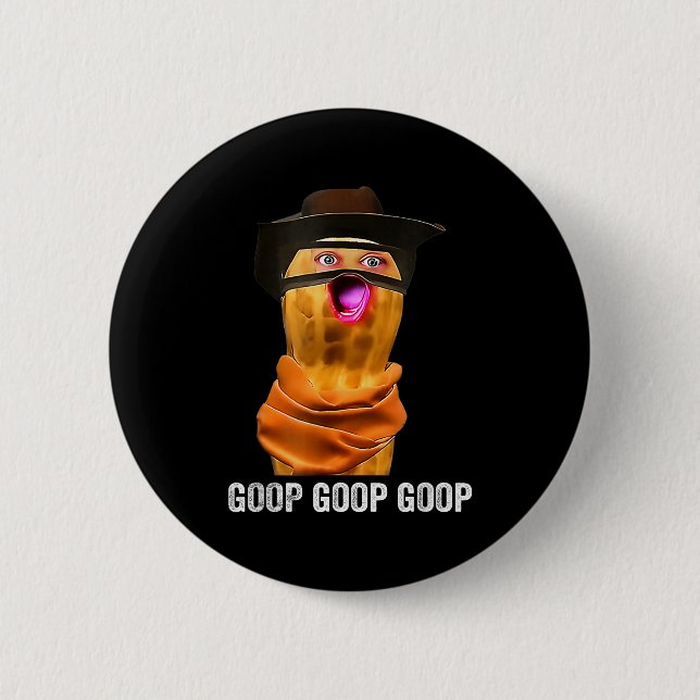 Funny The Burnt Peanut Goop Bungulator  Button (Front)