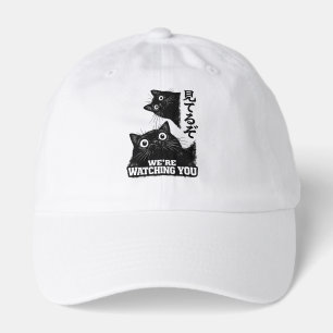 Funny The Cat is Watching Today Japanese Black Cat Hat