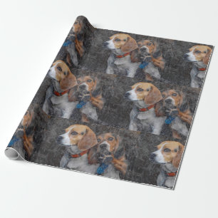 Funny The Dirty Storm Door Beagle Wrapping Paper